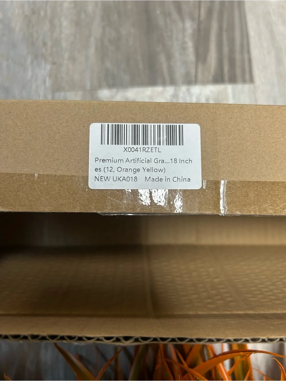 NIB 12 Premium 18 Inch Orange/yellow Artificial Flowers